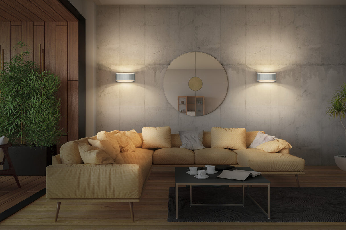 LEDVANCE LED-Wandanbauleuchte 60W ws Decor Plaster Band Wall 345 1XE27 W