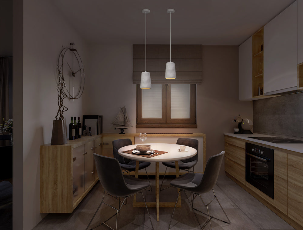 LEDVANCE LED-Pendelleuchte 1LED E27 sym Decor Plaster Cone Pendant E27 Whit IP20