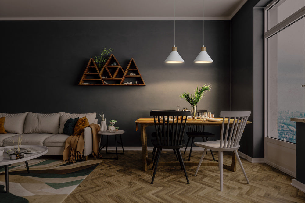 OSRAM-LEDVANCE LED-Pendelleuchte 1LED Decor Plaster Wood Pendant 220 mm E E27