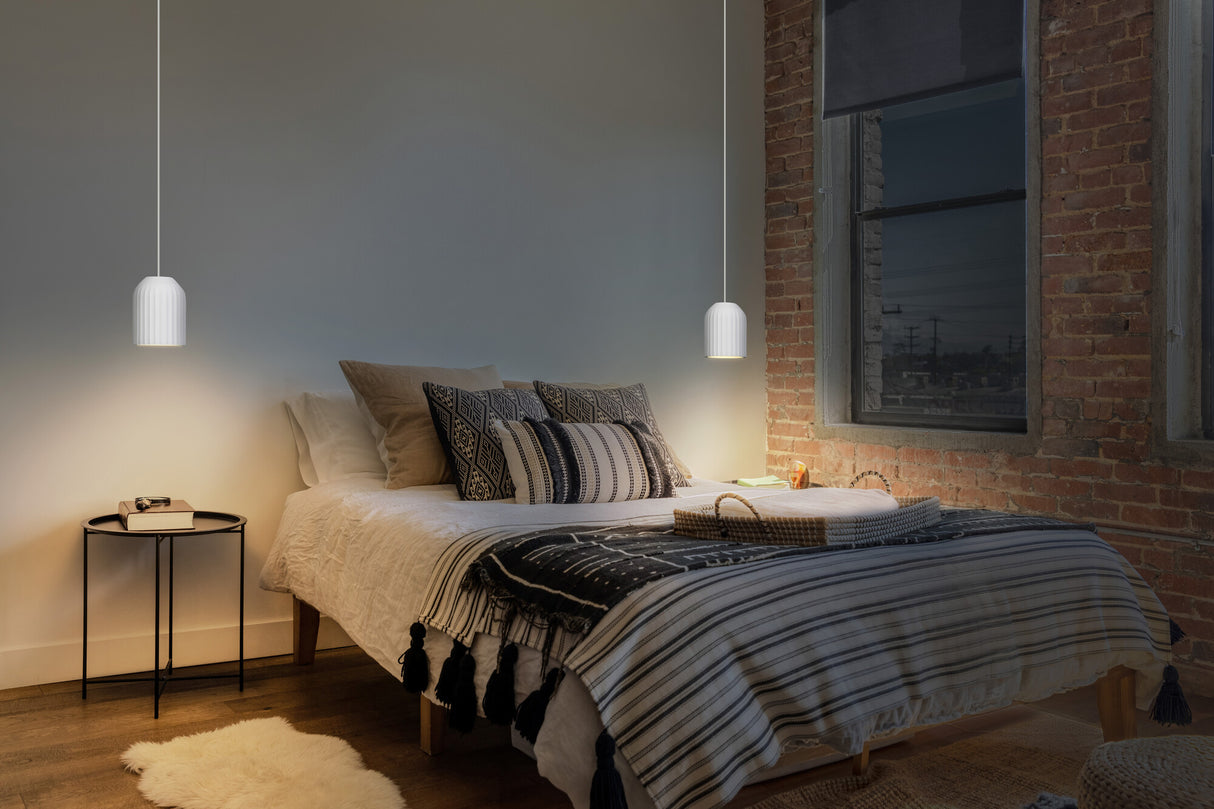 LEDVANCE LED-Pendelleuchte 1LED E27 sym Decor Plaster Routes Pendant 150 1X IP20