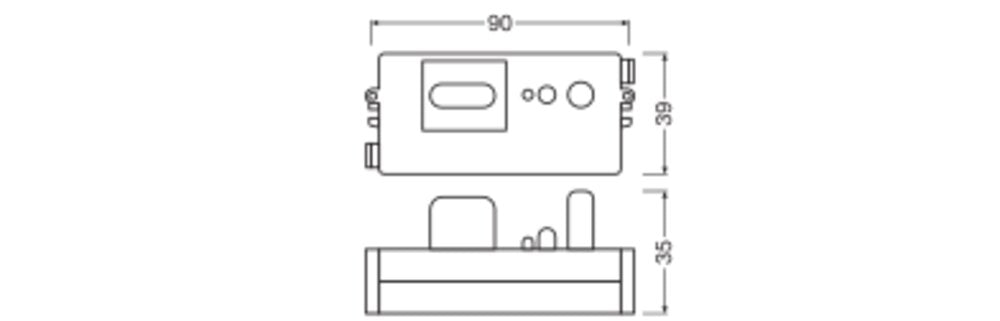 LEDVANCE Bewegungsmelder tra 90mm SENSOR SF FLAT LEADER FOLLOWER
