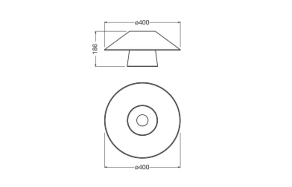 LEDVANCE LED-Anbauleuchte 60W br Decor Bamboo Paper Hut Ceiling 400