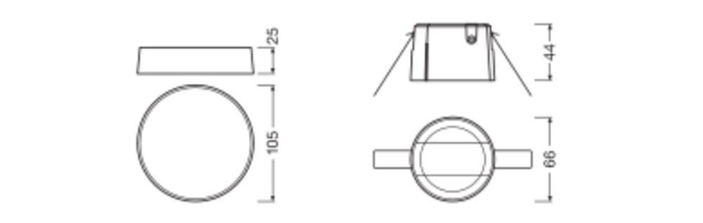 OSRAM-LEDVANCE Aufputzgehäuse ws mt SENSOR CEILING MOUNTING KIT Zubehör