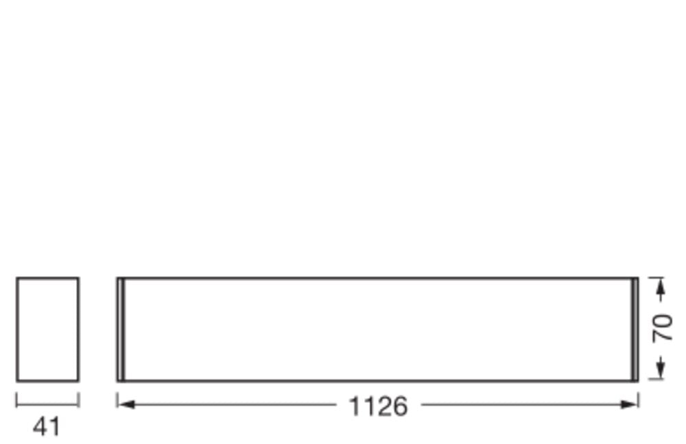 LEDVANCE LED-Anbauleuchte 30W 4000K sw Office Line Cuboid Ceiling 30W 840 3100l