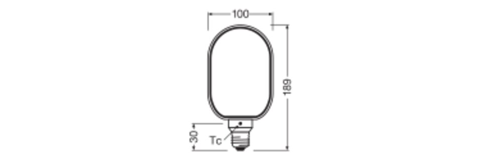 OSRAM LED-Kugellampe FM E27 4W 1800K sw 1906 Globe 100 Fil O Lamp DIM 4W 81 110l