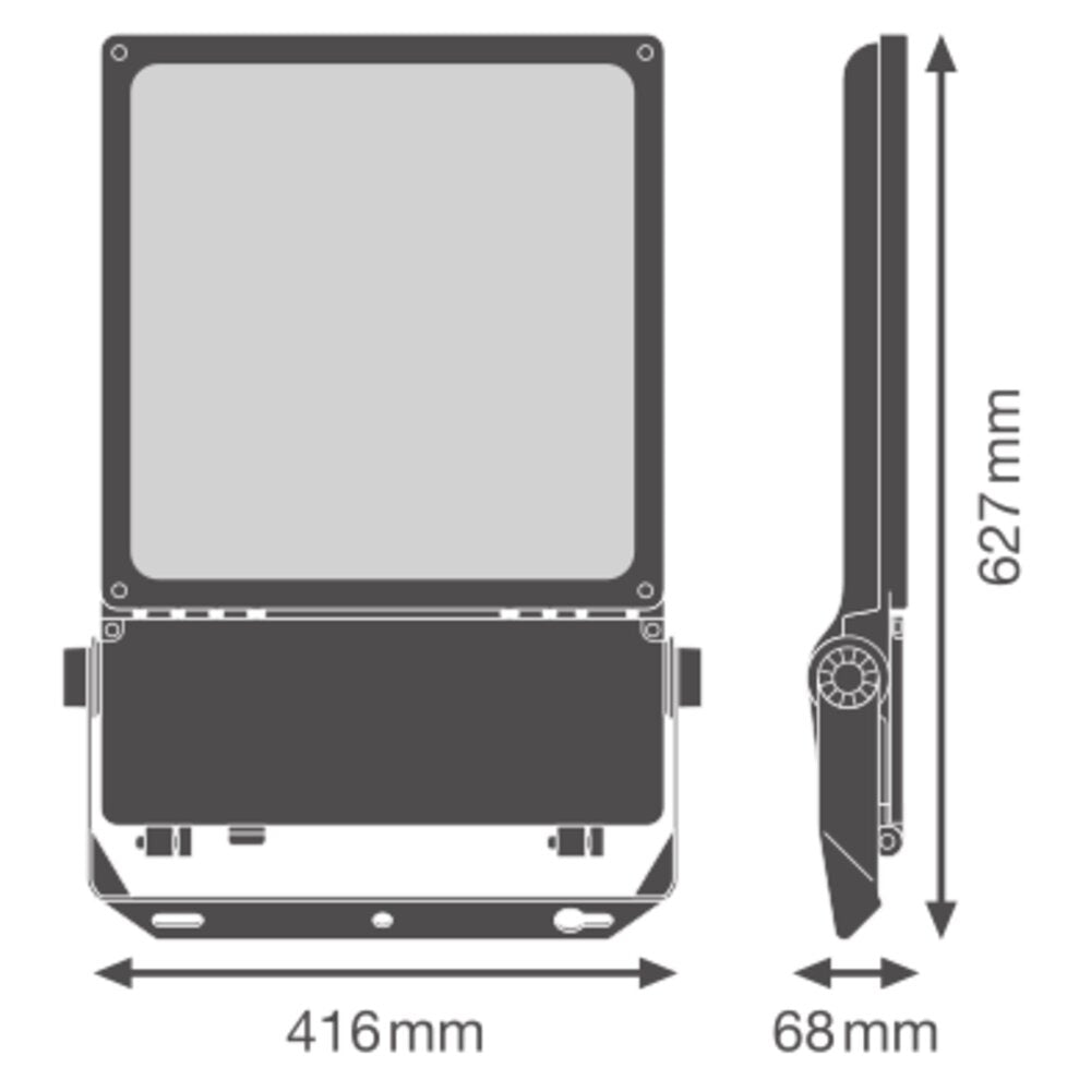 LEDVANCE LED-Anbaustrahler 250W Konv ws FL FLEX DA P 250W 830 R60 WAL DALI 1LED