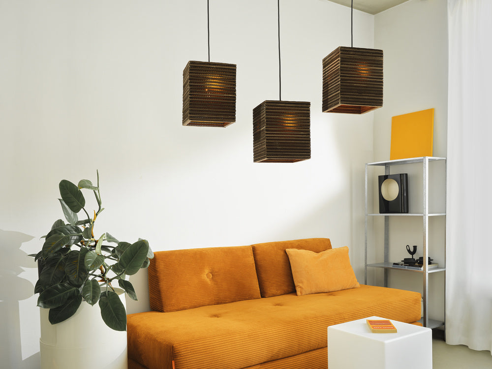 OSRAM-LEDVANCE LED-Pendelleuchte 3LEDs Decor Cardboard Square Pendant 3XE2 br