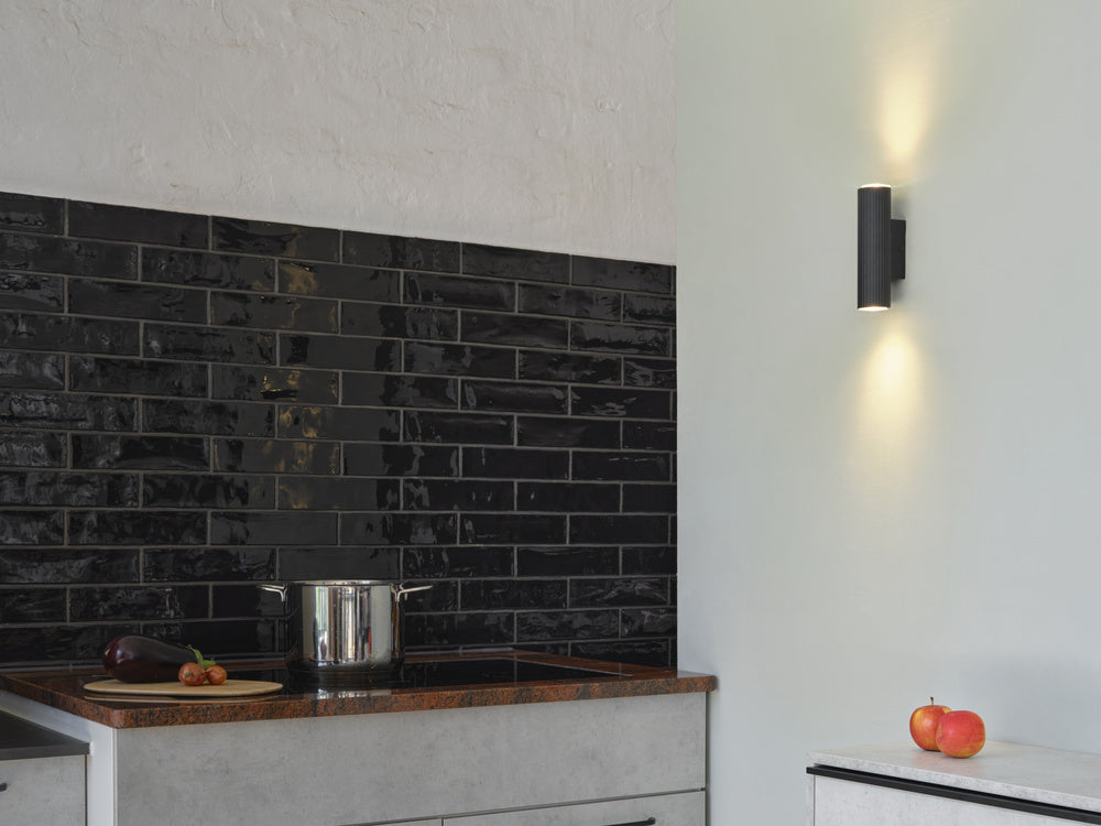 LEDVANCE LED-Wandanbauleuchte 10W sw Decor Drums Wall Updown 2XGU10 Blac