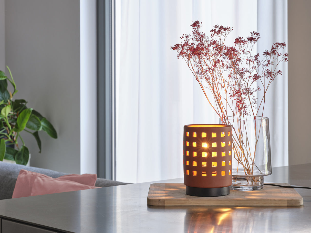 LEDVANCE LED-Wohnraumleuchte 60W br Decor Clay Windows Table 1XE27 Brow