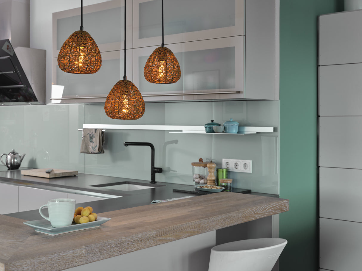 LEDVANCE LED-Pendelleuchte 3LEDs bg E27 Decor Paper Drop Pendant Linear 3XE sym