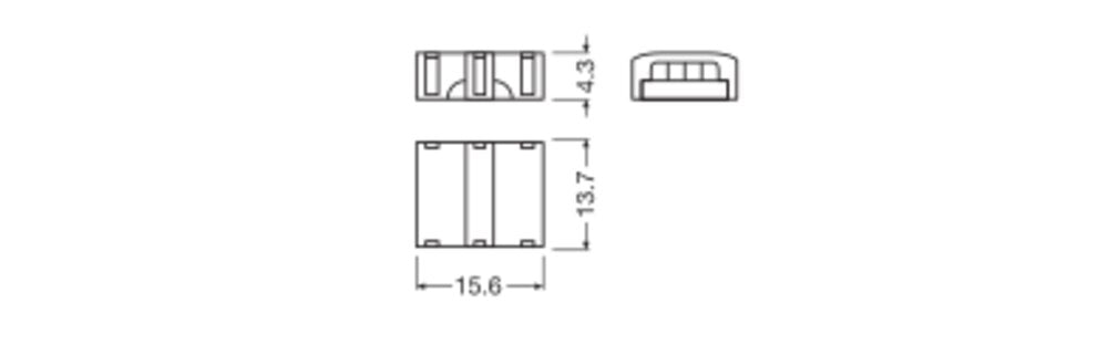 LEDVANCE Verbinder tra 15,6x13,7x4,3mm LS AY P CSD P5 IP20 Zubehör