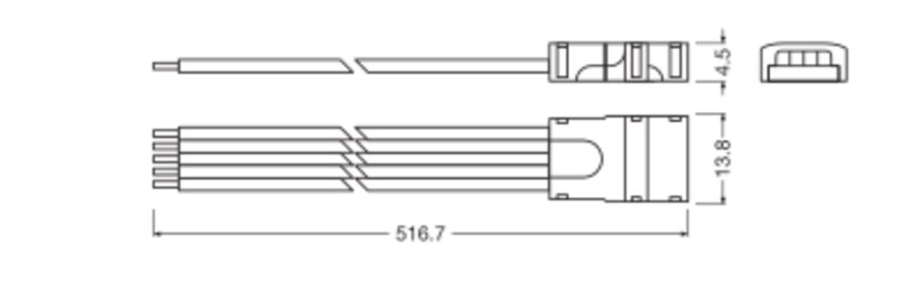 LEDVANCE Verbinder tra 515,7x13,8x4,5mm LS AY P CP P5 500 IP20 Zubehör