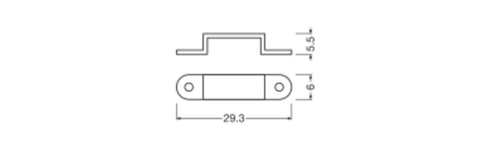 LEDVANCE Montageclip ws 29,3x6x5,5mm LS AY P 14 SMB IP20 Zubehör