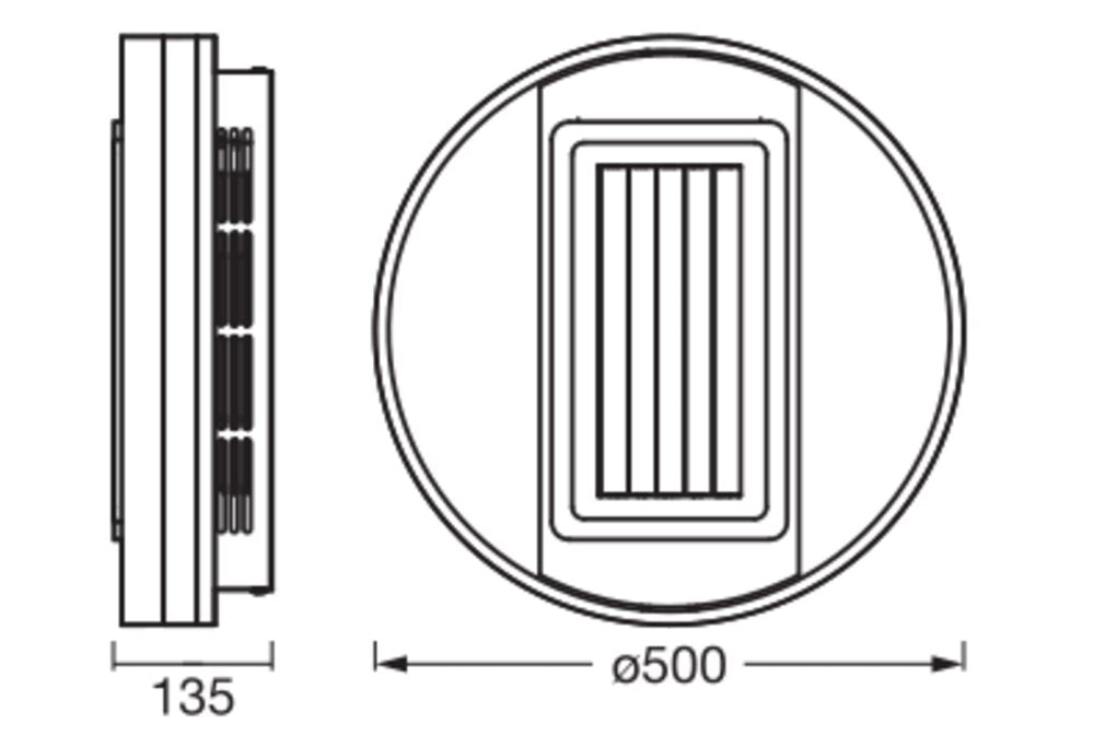 LEDVANCE LED-Anbauleuchte 55W 3000-6500K Ceiling Fan Grill Ring 55W CCT Whit 4200