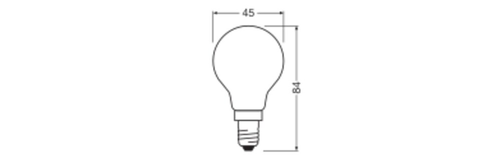 LEDVANCE LED-Lampe FM E14 5,9W 2700K ws LED Classic P 60 Filament V 5.9W 82 806l