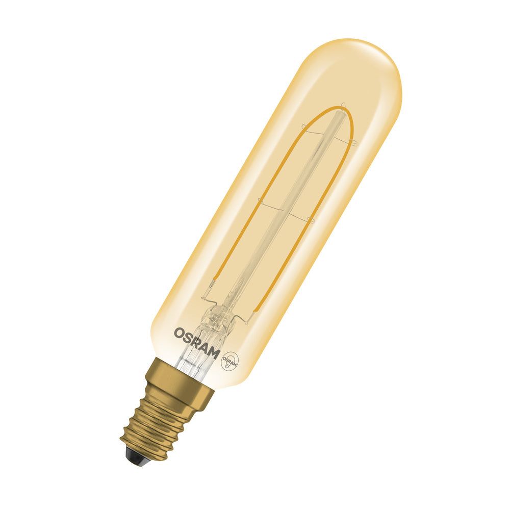 OSRAM LED-Röhrenlampe FM E14 2,8W 2200K Vintage 1906 T28 25 Filament DIM 2. go