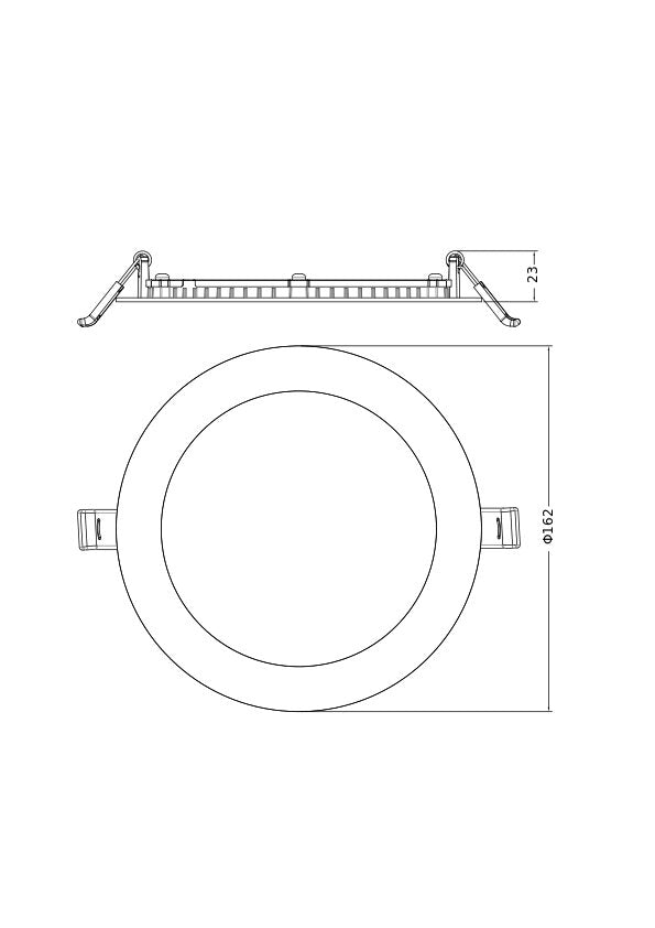 LEDVANCE LED-Einbaustrahler 7,5-13W Konv DL SLIM ALU DA D150 V 13W MS 840 WT DALI