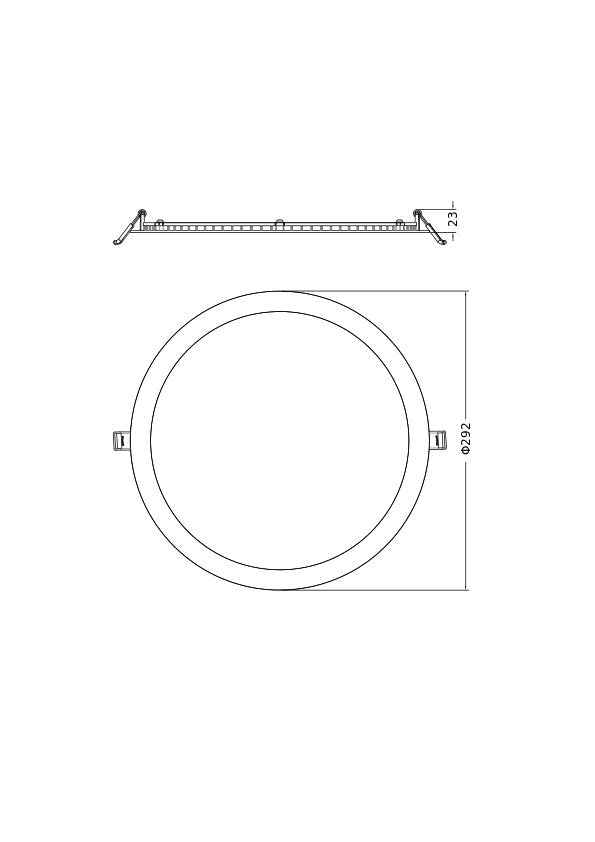 LEDVANCE LED-Einbaustrahler 12-25W Konv DL SLIM ALU DA D280 V 25W MS 840 WT DALI
