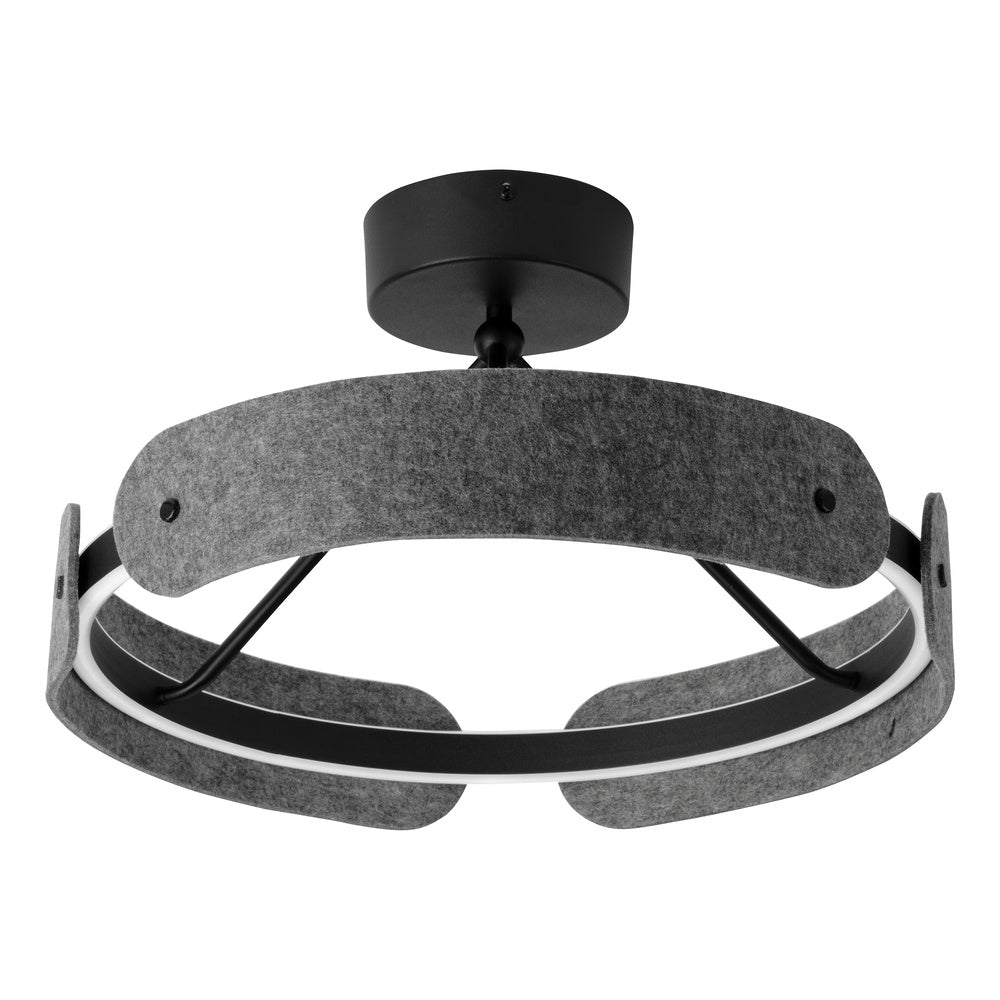 LEDVANCE LED-Anbauleuchte 33W 3000K gr Decor Curve Felt Ceiling 33W 830 Da 1000