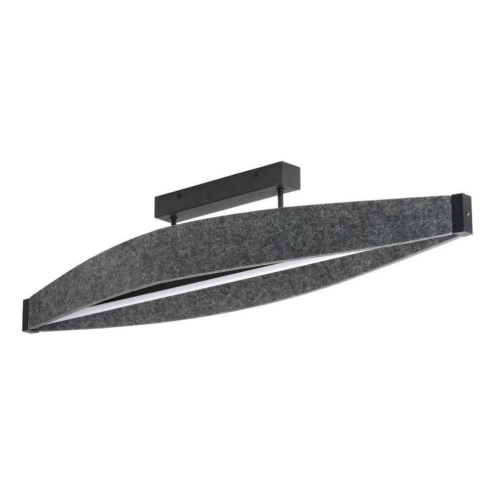 LEDVANCE LED-Anbauleuchte 23W 3000K gr Decor Flat Felt Ceiling 23W 830 Dar 800l