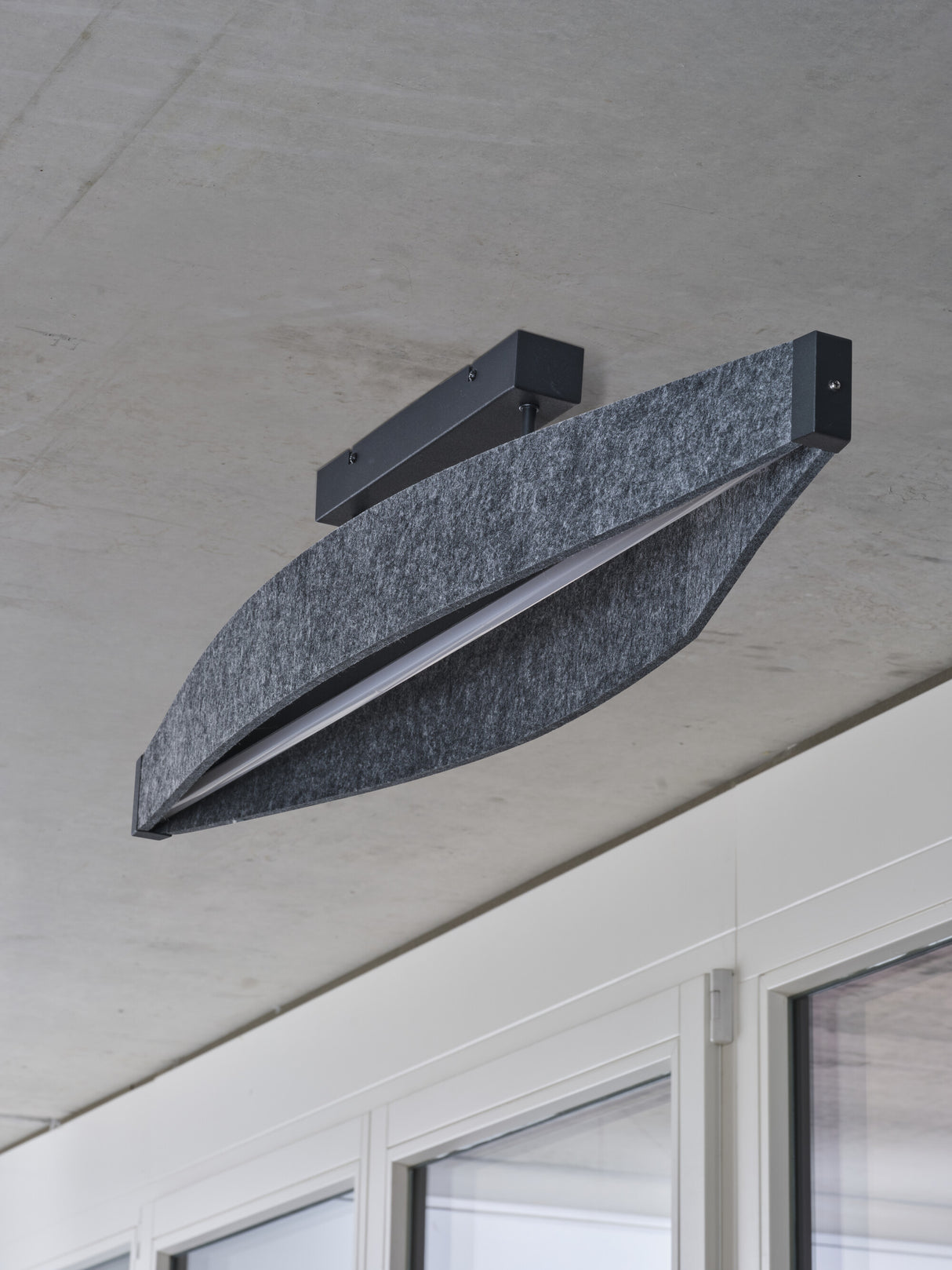 LEDVANCE LED-Anbauleuchte 23W 3000K gr Decor Flat Felt Ceiling 23W 830 Dar 800l