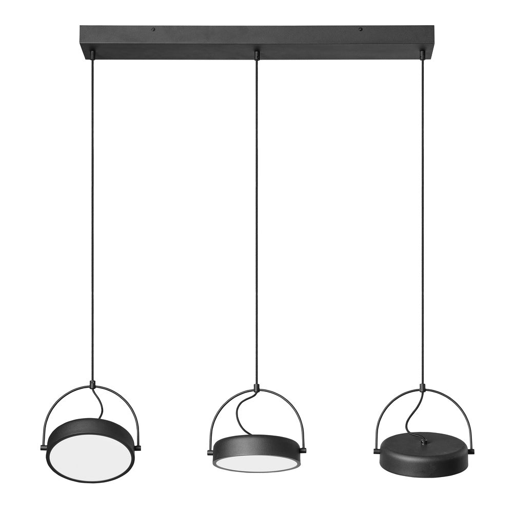 LEDVANCE LED-Pendelleuchte 3LEDs 3000K Decor Puck 3XPendant LN 36W 930 Bla 1250