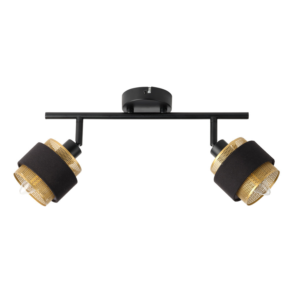 LEDVANCE LED-Anbauleuchte 5,6W 2700K sw Decor Spot Hornet 2X2.8W 827 E14 Bl