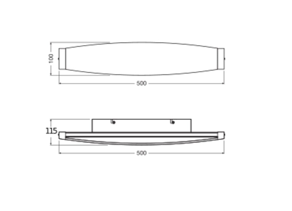 LEDVANCE LED-Wandanbauleuchte 13W 3000K Decor Flat Felt Wall 13W 830 Dark G 450l