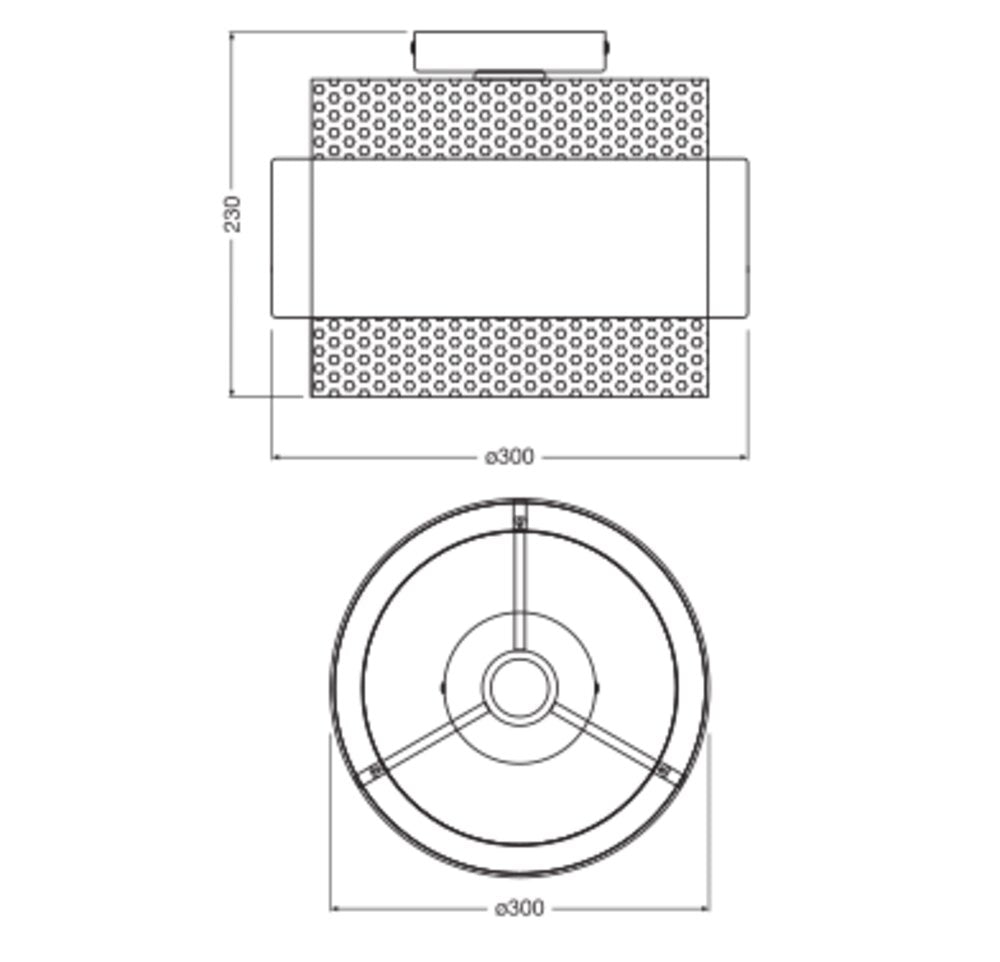 LEDVANCE LED-Anbauleuchte 10W sw Decor Hornet Ceiling 1XE27 Black