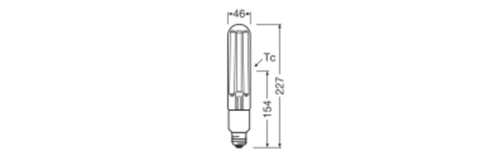 LEDVANCE LED-Lampe FM E27 21W 4000K ws B NAV 50 LED FILAMENT P 4000LM 21W 74 4000
