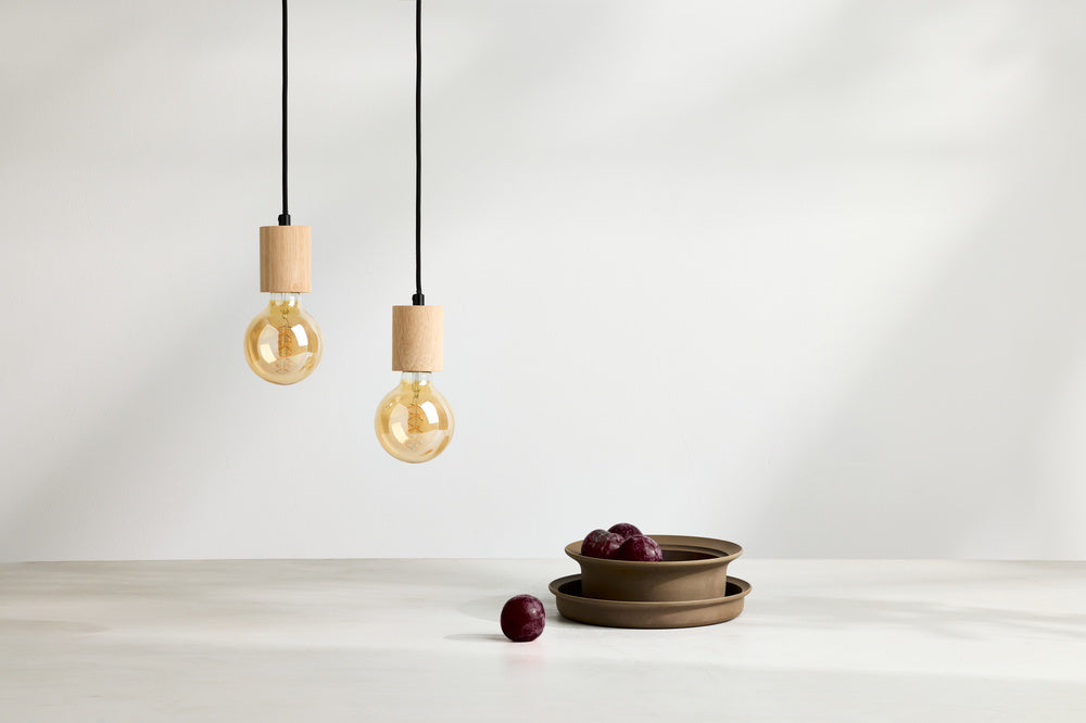 LEDVANCE LED-Pendelleuchte 1LED br E27 Vintage 1906 PenduLum Cylinder Wood sym