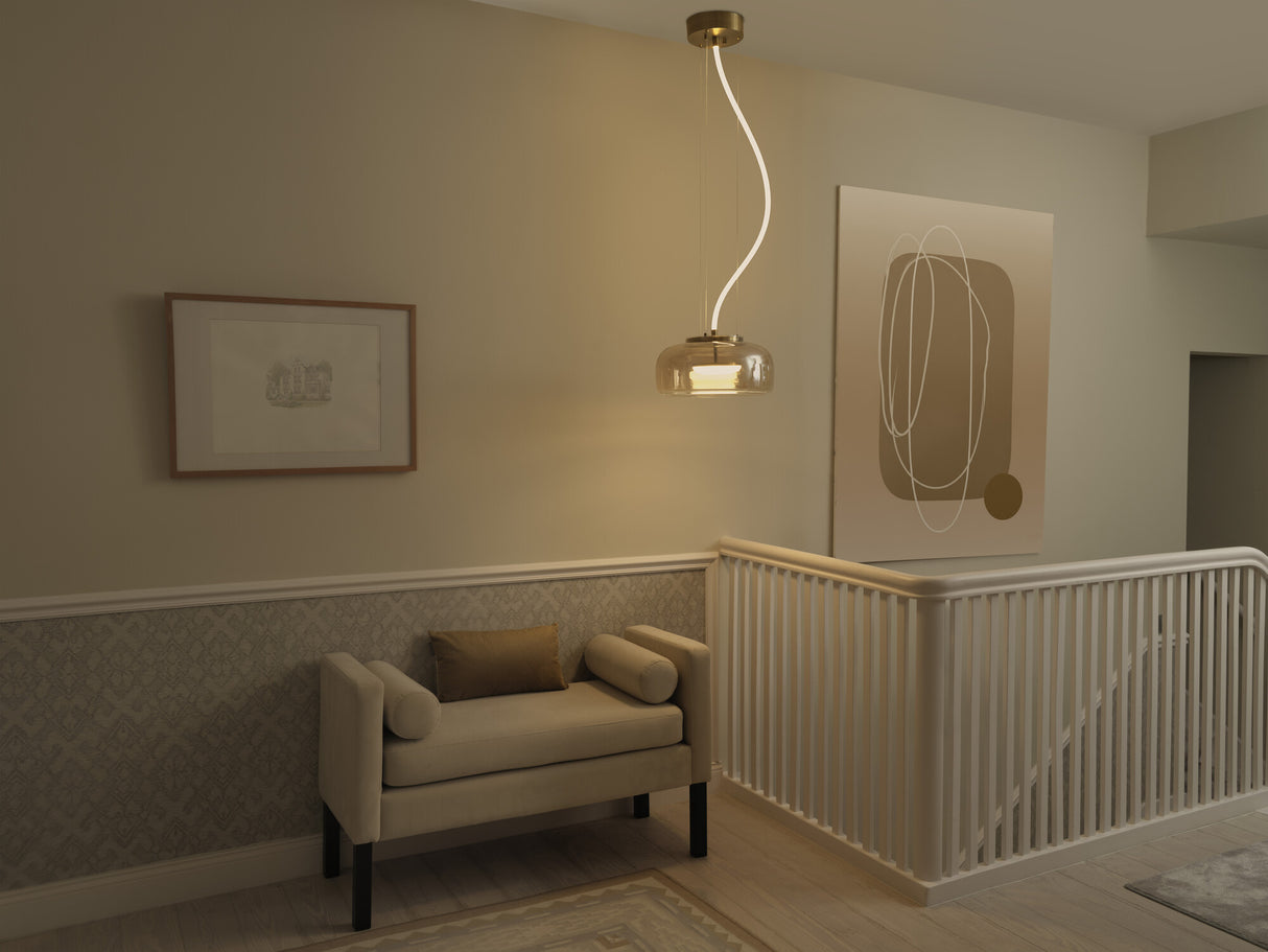 LEDVANCE LED-Pendelleuchte 1LED 3000K go Decor Glow Pendant 32W 830 Click Se 2500