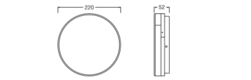 LEDVANCE LED-Anbauleuchte 7-14W 1680lm SF DISC 220 V 14W ML 83040 3000-4000K