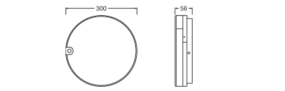 LEDVANCE LED-Anbauleuchte 9-21W 2520lm SF DISC EL SNP 300 V 21W ML 83040 3000-4