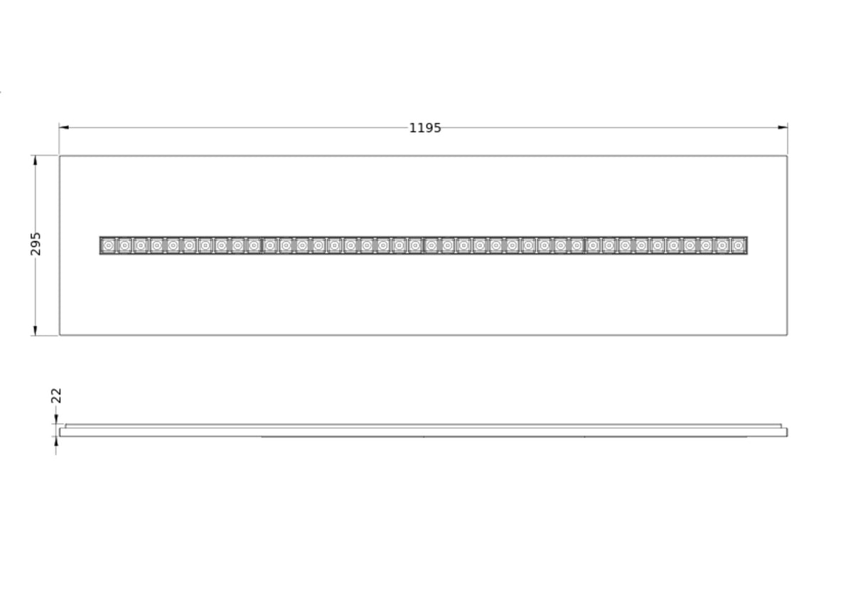 LEDVANCE LED-Panel 1195x295mm 38W 3000K PL INV 1200 ZB P 38W 930 U19 BK 4700lm
