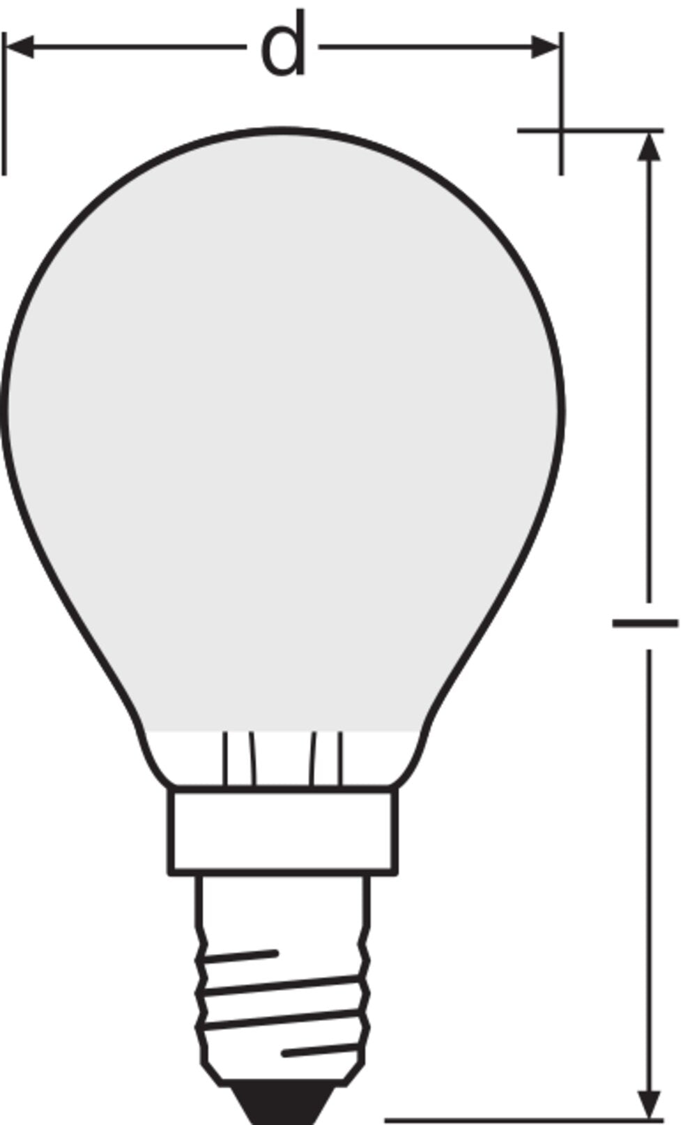 LEDVANCE LED-Lampe FM E14 3,8W 2700K ws LED Classic P 60 Fil EE A S 3.8W 82 806l