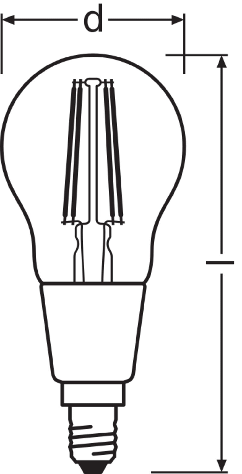 LEDVANCE LED-Kugellampe FM E14 4W 2700K SMART+ Filament Mini Bulb Dim 40 4 ws E
