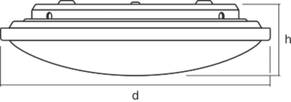 LEDVANCE LED-Anbauleuchte 24W 2700-6500K Orbis Click-CCT 410mm 24W 1800lm ws