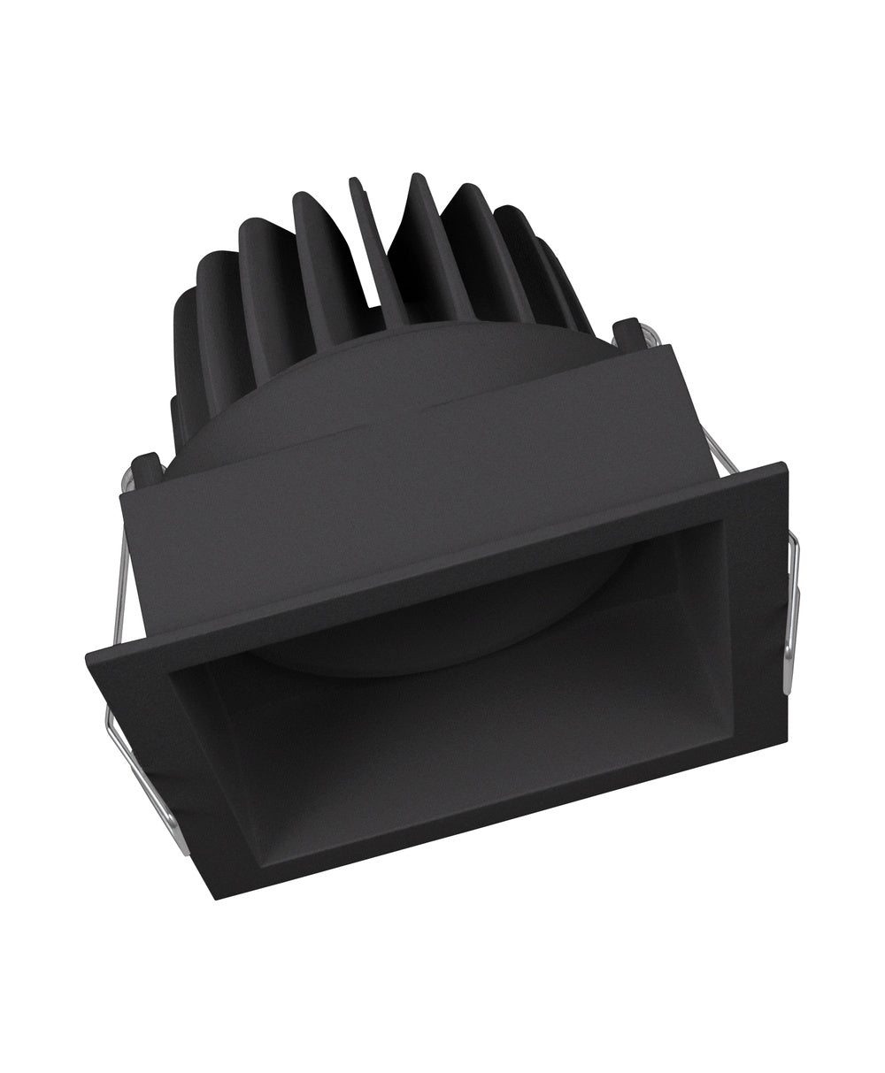 LEDVANCE LED-Einbaustrahler 8W Konv 1LED SPOT SQUARE DK ADJ 8 W 3000 K BK sw ws
