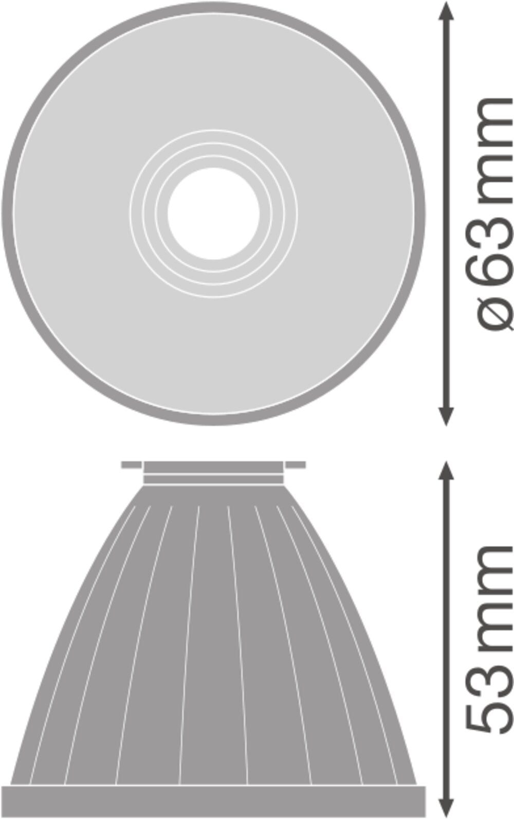 LEDVANCE Reflektor 38° si sym direkt glz TRACK SP REFLECTOR D75 FL Kst