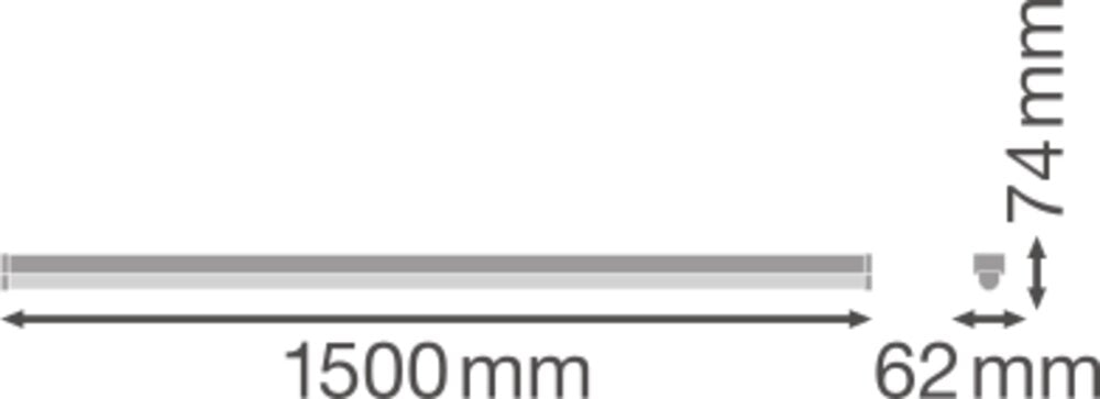 LEDVANCE LED-Sicherheitsleuchte 30W LN UO EM 1500 30 W 4000 K 4000K 3800lm