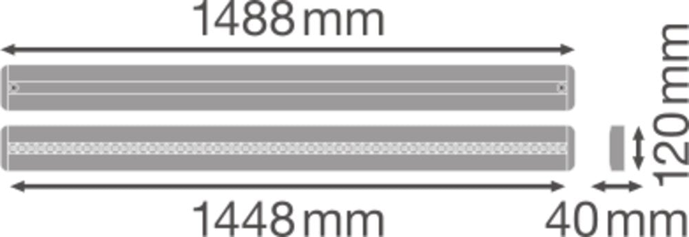 LEDVANCE LED-Linienleuchte 48W 4000K ws LINEAR IndiviLED LN INDV D 1500 48 W 940