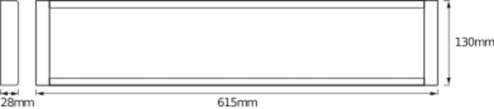 LEDVANCE LED-Anbauleuchte 25W 4000K ws LED Office Line 0.6M 25W 840 2500lm EVG
