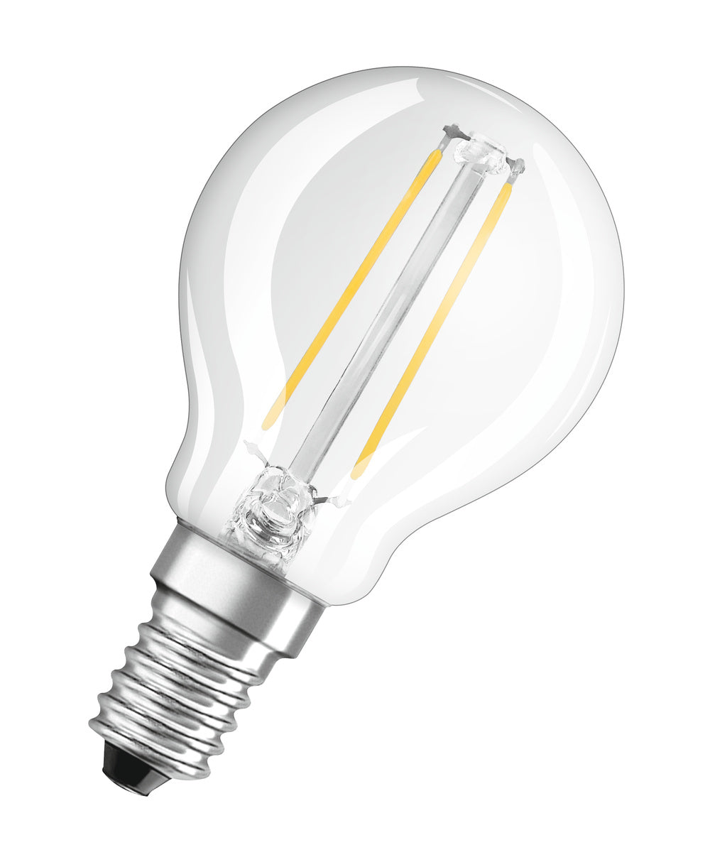 LEDVANCE LED-Lampe FM E14 2,5W 2700K ws LED Classic P 25 Filament 2.5W 827 250lm
