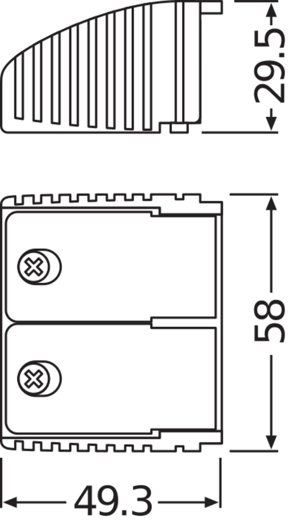 OSRAM Zugentlastung Ersatzteil Optotronic OT CABLE CLAMP B-STYLE
