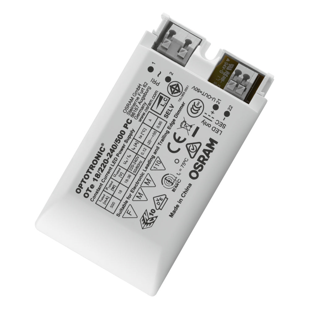 OSRAM LED-Steuerung 18W 500mA 36V dim Optotronic OTe 18/220-240/500 PC dim