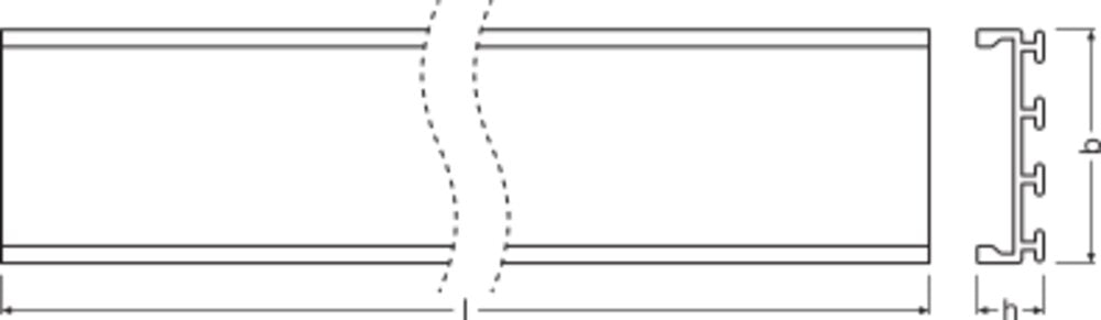 LEDVANCE Alu-Profil ws Alu LS AY -PW01/U/26X8/14/1