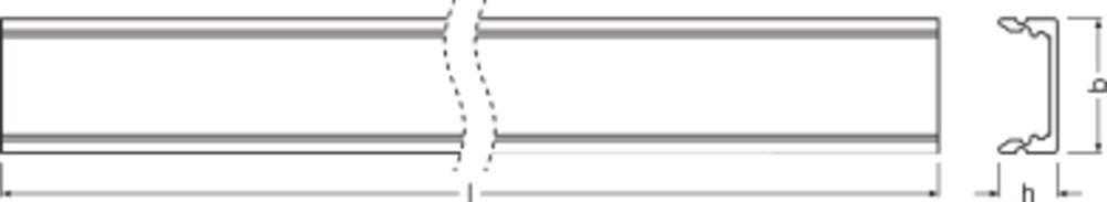 LEDVANCE Alu-Profil ws Alu LS AY -PF04/U/17X7/12/1