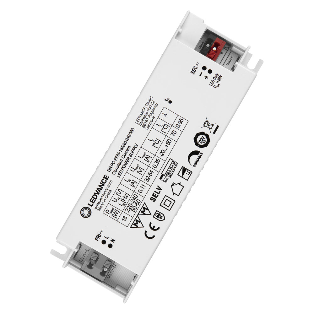 LEDVANCE LED-Steuerung 18W 350mA 54V dim DR PC-PFM -18/220-240/350 Push-button