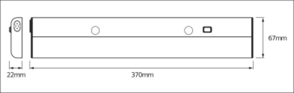 LEDVANCE LED-Lichtleiste 6W 3000K 480lm Linear LED Flat Eco 6W 830 EVG IP20 si